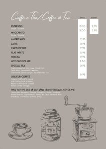 Giovanni's Hot Drink Menu 2025